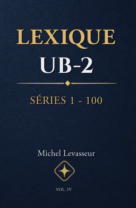 Couverture du LEXIQUE — UB-2 — Séries 1 à 100 — Version française originale